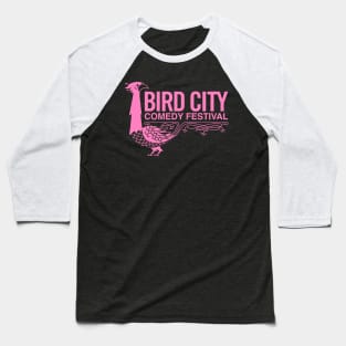 Old School Logo in Pink Baseball T-Shirt